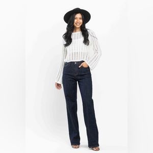 Judy Blue Dark Wash Wide leg High waist